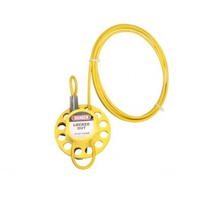 Yellow Industrial Cable Lockout Device Used In TESCO Store Kit Yellow Industrial Cable Lockout Device Used In TESCO Store Kit